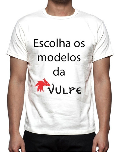 Kit 2 Camisas, Camisetas Estampa Total Modelos Da Vulpe