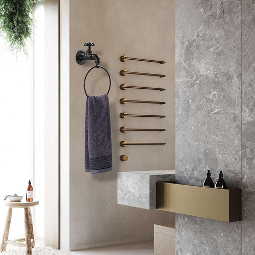 Decoración De Baño De Granja, Soporte Rústico De Toalla De E