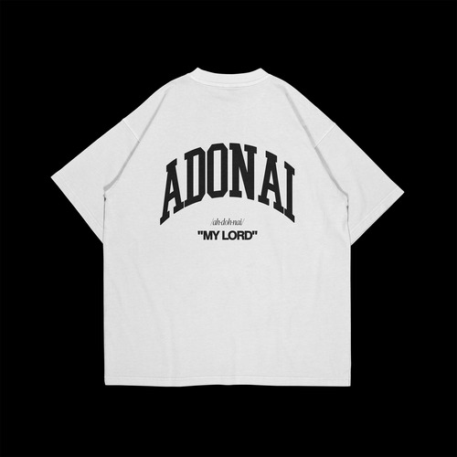 Remera Cristiana Oversize Adonai Unisex Algodon