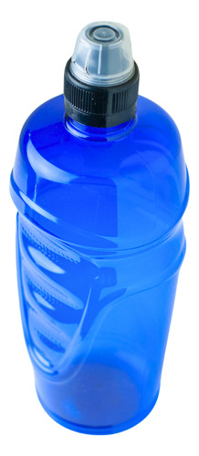 Botellitas De Plástico Deportivas Con Pico 600ml X3 Unidades Azul