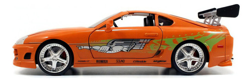 Brian's Toyota Supra 1995/ Figura Rapido Y Furioso 1:24 Jada