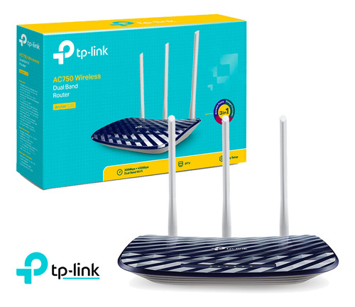 Tp-link Router Archer C20 Ac750 Doble Banda 5 Ghz 2,4 Ghz