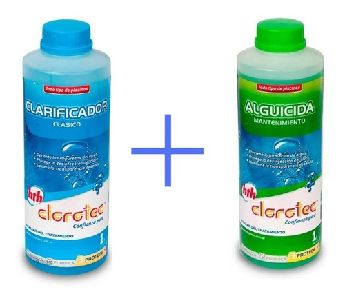 Clarificador Clásico + Alguicida Mantenimiento 1l Clorotec