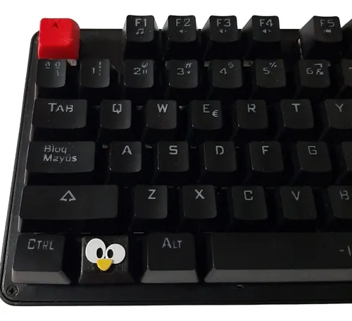 comprar Keycap Tux Linux Debian Tecla Gamer Modding Cherry Outemu