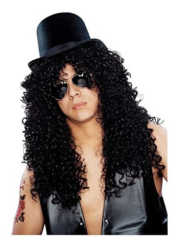 Peluca De Lujo Rockero Slash Guns N´ Roses Para Adultos 