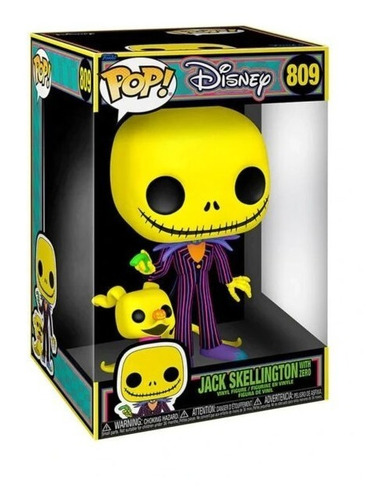 Blacklight Jack Skellington With Zero 10 Inch Funko Pop 809