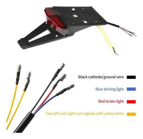 Luz De Freno Stop Motocicleta Guardabarros Salpicadera 2pz