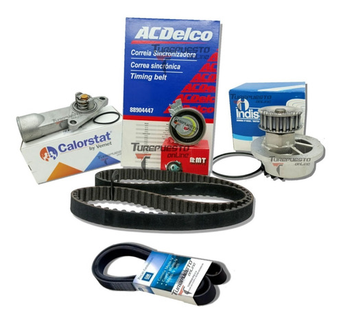 Kit Distribucion Bomba Termostato Poly-v Chevrolet Corsa 1.4