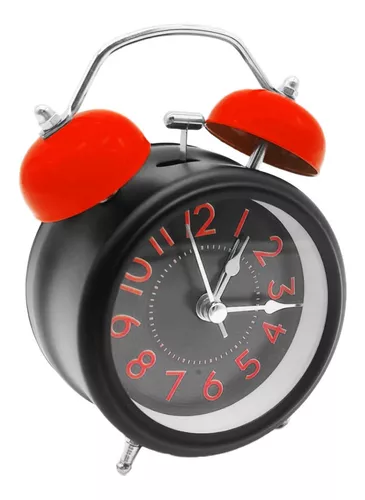 Reloj Despertador Alarma Doble Campana Vintage Retro Clasico