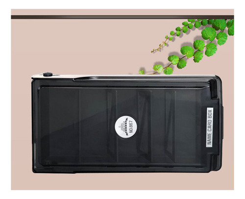 Caja De Almacenamiento De Tarjetas De Visita De Escritorio.