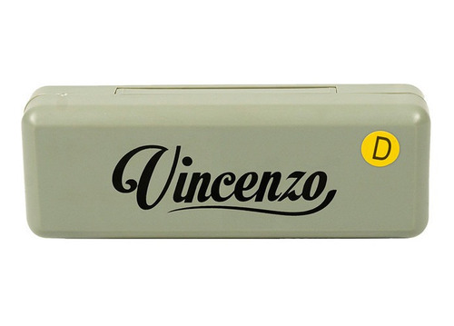 Armónica Vincenzo De 10 Orificios, Tono Re, Con Estuche