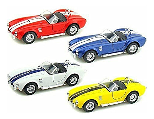 Juego De 4 Shelby Cobra 427 S/c En Escala 1/32 Kinsmart-112