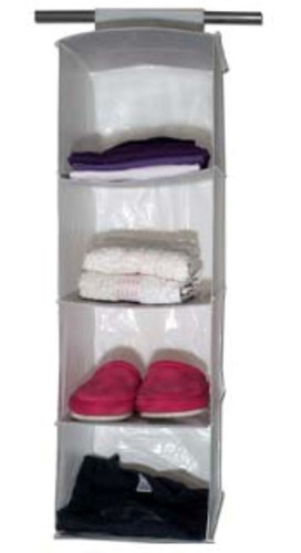 Organizador Colgante, 4 Estantes Para Ropa/ Zapatos