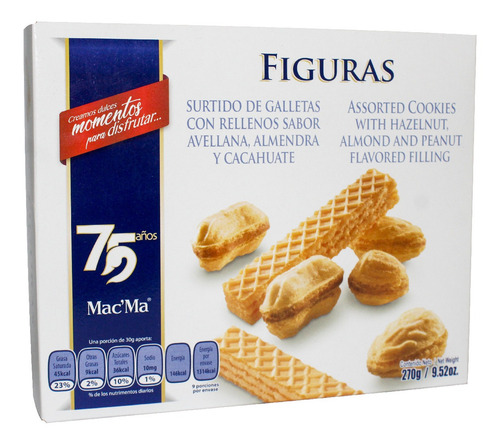 Imagen 1 de 2 de Galletas Macma Figuras 270g