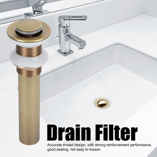 Lavabo De Latón, Desagüe Sin Rebosadero, Cocina, Baño