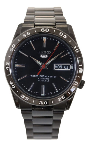 Seiko SNKE03KC Reloj Automático 21 Rubis Color de la correa Negro Color del bisel Negro Color del fondo Negro