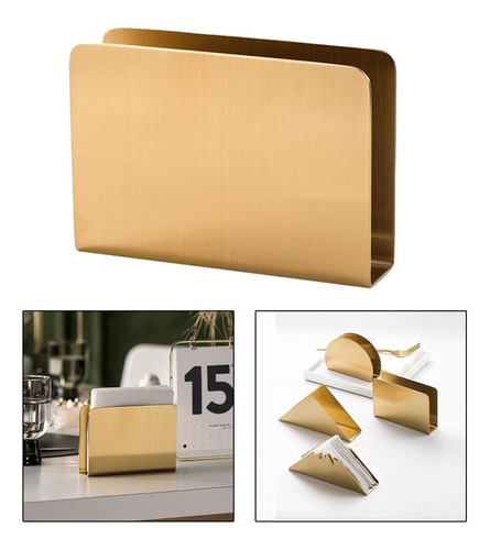 Suportes De Guardanapos De Papel De Metal Dourado Rack