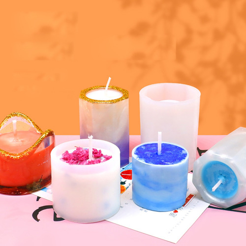 (a) Molde De Silicona Para Velas, Para Hacer Yeso De Aromate