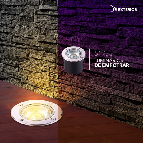 Spot Empotrado A Piso Led 15w 3000k Luz Calida Ip65, Philco