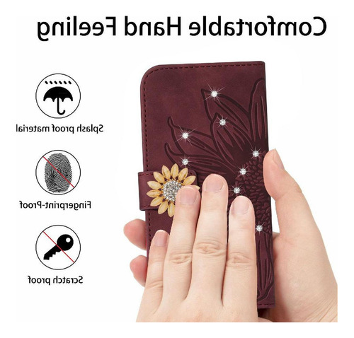 Funda For Honor X7b Pu Funda Abatible De Cuero Tpu A De