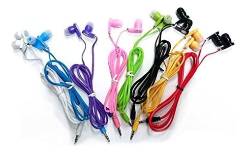 Auriculares Justjamz, 3,5 Mm/10 Unidades/colores Surtidos