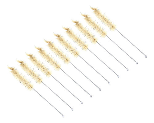 10 Cepillos De Limpieza De Tubos De Ensayo De Vidrio Botella