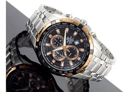 CASIO EDIFICE HOMBRE EF-539 PLATEADO - Relojeria Gomez