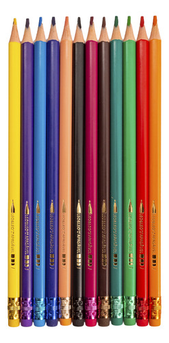 Lapis De Cor Apagavel 12 Cores C/ 6 Caixas Atacado Leo&leo Cor da marcação Colorido