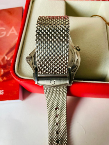 Reloj Pulsera Omega Seamaster Co-axial Naranja Automático Plata Negro Negro (Usado)
