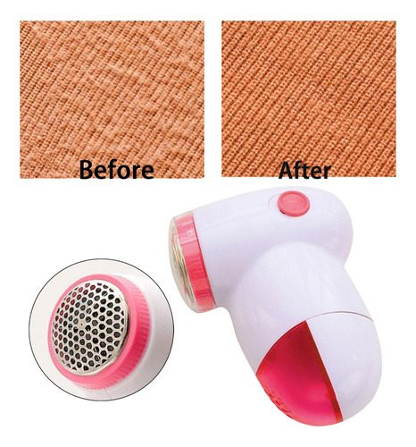 Mini Removedor De Pelusas, Uso De Viaje, Desmontable Rojo