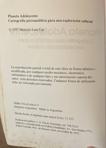 Planeta Adolescente (Usado)