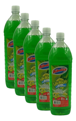 Lavaloza Albalux - 2 Litros - Limón - Pack 5 Unid