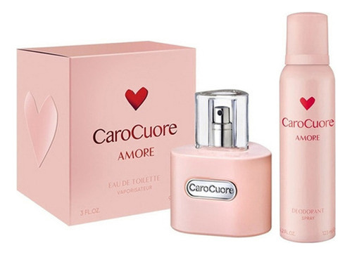 Kit Perfume X 90ml + Desodorante X 123ml Carocuore Amore