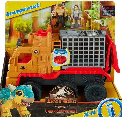 Imaginext Jurassic World Transportadora De Dinosaurio Y Yaz