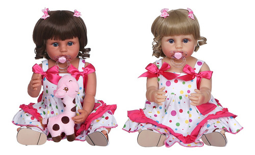 Imagen 7 de 7 de Decdeal - Muñeca De Silicona Para Bebé (55 Cm, Cuerpo Comple