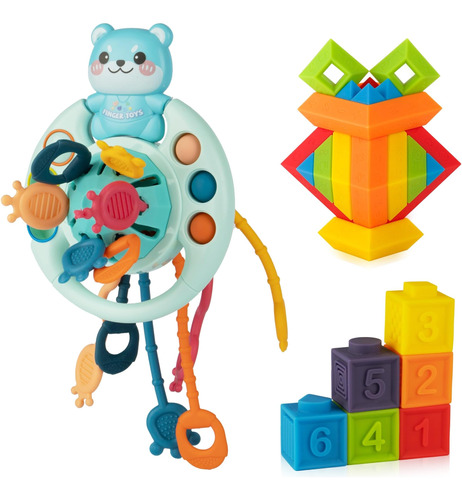 Ganowo Baby Montessori Toys, Montessori Pull String Toys Par