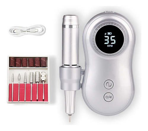 Taladro De Uñas 35000rpm Eléctrico Portátil Recargable