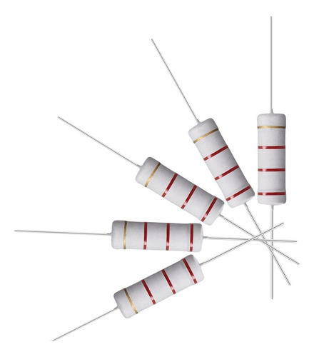 50 Resistencias 2.2 Ohm Resistor Película Óxido Metal 5w 5%