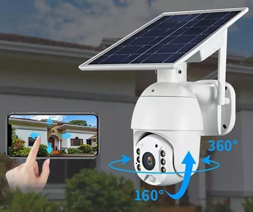 Seguridad Smart 1080p Hd Autonoma Solar Domo