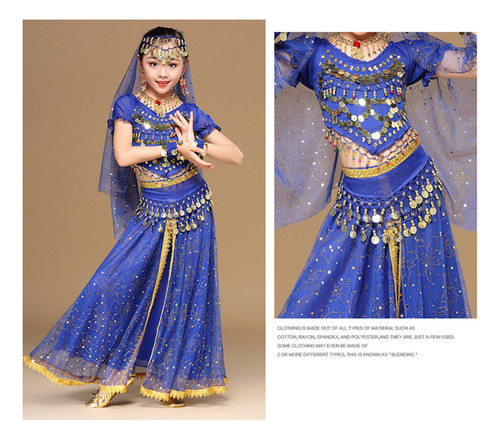 Conjunto De Disfraz De Baile Del Vientre Para Niñas De Bolly