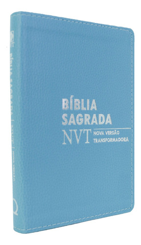 Bíblia Sagrada - Letra Média - Capa Luxo Azul Claro: Nvt Va Versão Transformadora, De Vários Cooperadores. Única, Vol. Único. Editorial Edifique, Capa Mole, Edição 1a Edição Em Português, 2024