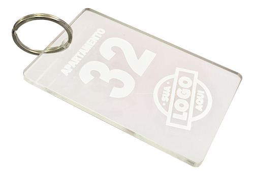 Chaveiro Personalizado Hotel Pousada Escola Acrilico 5x