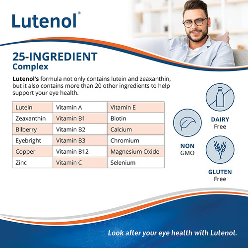 Suplemento Lutenol Natural Vision Support 60 Cápsulas