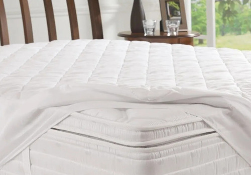 Imagen 2 de 5 de Cubre Colchon Protector Ajustable Fiberball 140×190