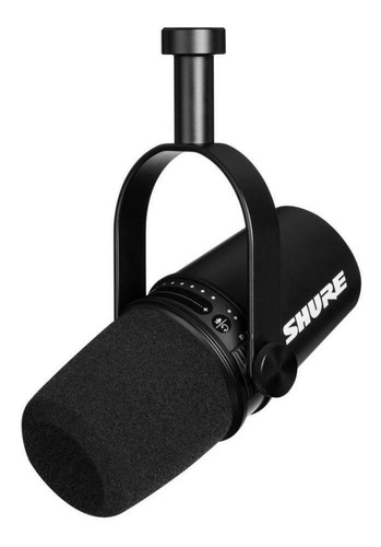 Imagen 3 de 4 de Micrófono Shure MV7 dinámico unidireccional negro