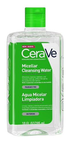 Agua Micelar Limpiadora Cerave Hidratante Facial 295ml