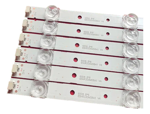 // 6 Tiras Con 8 Leds Tv 65 Tlc 65p610 65p612 65p615