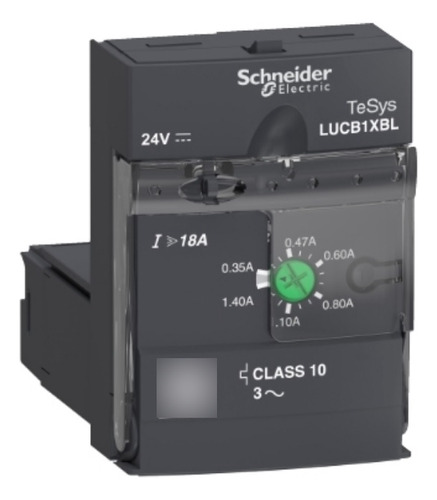 Unidad De Control 0.35-1.8a 3p 24vdc Schneider Lucb1xbl