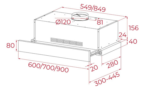Campana Teka Extensible Plr 6320 Mcs Ix Inox 60cm
