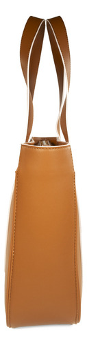 Bolsa Tote Cloe Tinely I Grande Color Marrón claro